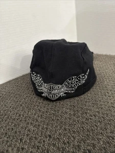 Harley-Davidson Logo Skull Cap Do Rag Schwarz Bling Strass Damen OSFA Neu - Bild 1 von 8