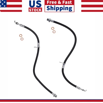 2x Rear Left & Right Brake Hose Brake Line For 2007-2011 Toyota Camry Foto 1 de 4