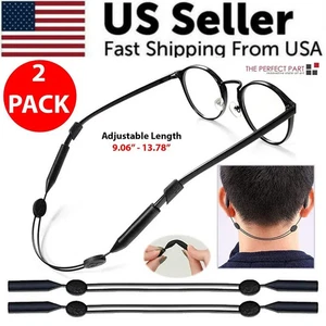 2x Glasses Strap Neck Cord Sports Eyeglasses Band Sunglasses Rope String Holder. - Picture 1 of 1