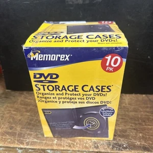 Memorex DVD,Video Game Standard Storage Protection Cases 10 PK Black Single Disc - Picture 1 of 5