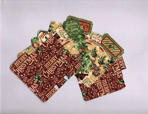 Graphic45 LETTERS TO SANTA #2 (6) MEMORYDEX/ROLODEX CARDS Double-Sided HANDMADE - Picture 1 of 5