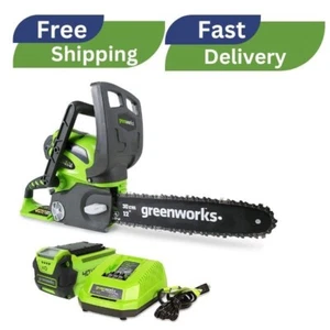Greenworks 40V 12" Chainsaw, 2.0Ah Battery and Charger Included **Free Shipping* - Picture 1 of 12