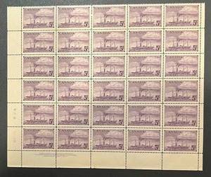 CANADA ~ MINT POSTAGE STAMP SHEET OF 30 ~ SC# 312 ~ 5c STEAMSHIP ~ MNH OG - Picture 1 of 2