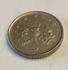 1992 Five 5 Pence; UK; England; Great Britain