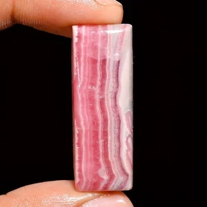Natural Rhodochrosite Loose Gemstone Rectangle Cabochon 51.50 Cts 38X14X7 mm - Picture 1 of 7
