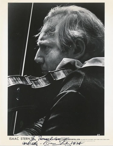 Isaac Stern- Vintage Signed Photograph Cover