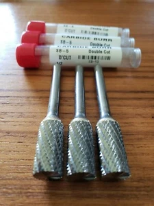 SB-5 BURRS, SOLID CARBIDE, MADE IN USA, QTY: 3 - Picture 1 of 3