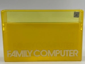 Rare & Vintage Nintendo Famicom FC Game Cassette Yellow Plastic Storage Case - Picture 1 of 11