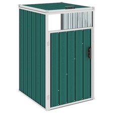 AX Copri Bidone Rifiuti Verde Bidoni Acciaio Zincato Stabile 72x81x121cm + 46273