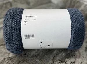 Brand New/tags IKEA Humlemott 51”x67” Blue Grey Throw - Picture 1 of 2