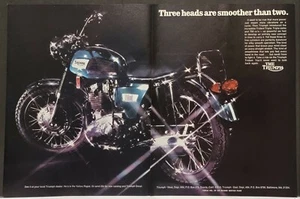 1968 Triumph 750 Trident Motorcycle 2p Print ad - Picture 1 of 1