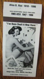ELVGREN PIN-UP GIRLIE: 1997 MATCHBOOK MATCHCOVER -F17 - Picture 1 of 1