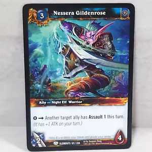 World Of Warcraft War Of The Elements Nessera Gildenrose 121/220 TCG Card - Picture 1 of 2