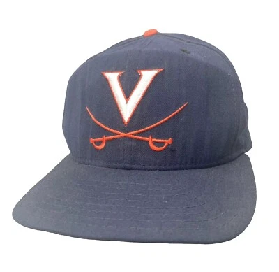 New Era DuPont Visor Virginia University Cavaliers SnapBack Hat USA RARE Vintage - Image 1 of 4