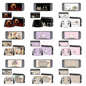 For Nintendo Switch Joy Con Dock Cute Cat Series Theme Decal Wrap Sticker AU - Picture 1 of 17
