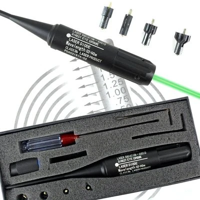 Tactical Boresighter Kit for .22-.50 Caliber Handgun Green Dot Laser Sight - Image 1 of 4