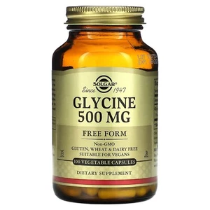 Glycine, 500 mg, 100 Vegetable Capsules - Picture 1 of 3