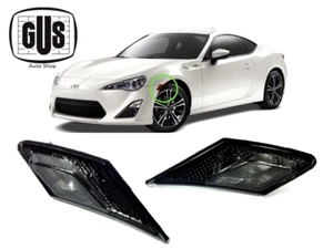 For 13-17 Scion FR-S Subaru BRZ Front Side Marker Lights Lamp Smoke Tinted New - Picture 1 of 7