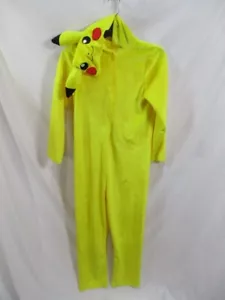 Disfraz Pokémon Pikachu Niños Grande 12-14 Unión Traje Capucha Cola Amarillo Gancho Lazo - Imagen 1 de 10