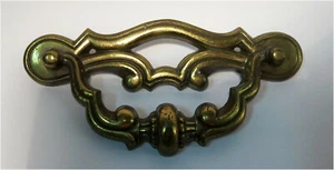 Vintage Art Deco Brass Drawer or Cabinet Door Pull Handle R372-0 - Picture 1 of 5