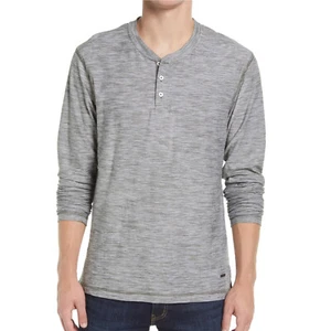 Rodd & Gunn Clearance Men's Claremont Pinstripe Henley T-Shirt Feeder Slub Sage - Picture 1 of 5