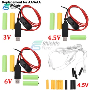 AAA Eliminator Cable Dummy-Battery Power Cable Replacement for 3/4.5/6V AA AAA - Picture 1 of 34