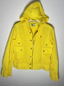 Juicy Couture Vintage Windbreaker Y2K Damen gelb Größe groß besticktes Logo - Bild 1 von 8