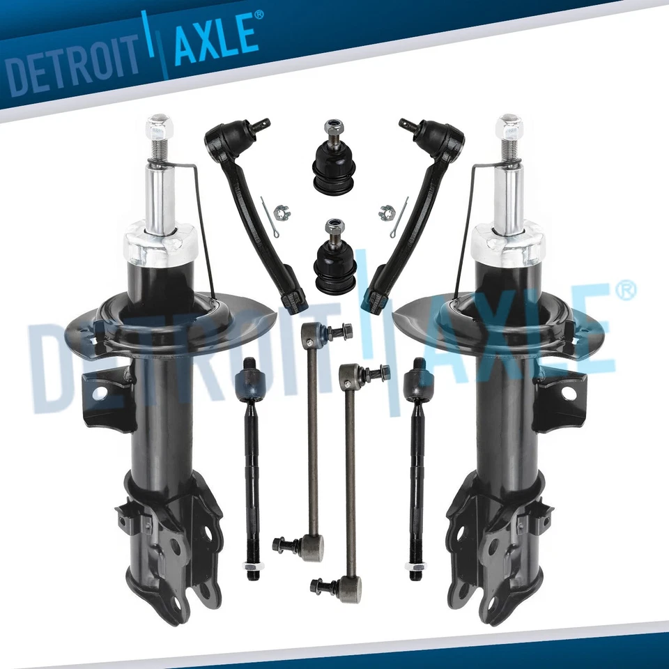 Front Bare Struts Sway Bar Links Tie Rods Ball Joints for Kia Forte Forte5 Koup - Image 1 of 4