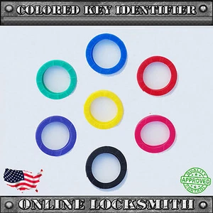 6X New Key Identifiers Ring Universal For All Keys Types Lucky Line 6 Colors - Bild 1 von 4
