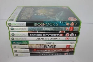 Xbox 360 Game Collection X8 Rage, Darksiders, Fable II Mass Effect 2 Bioshock - Picture 1 of 9