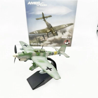 1/72 AMER German Luftwaffe Junkers Stuka Ju-87 Dive Bomber Diecast Aircraf Model - Image 1 of 4