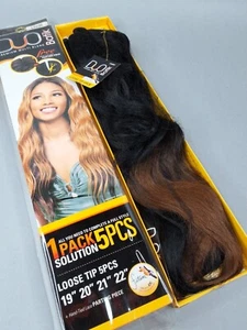 Loose Tips #LT1/30 Mix 19"-22" 5pc Batik Duo Synthetic Hair Extensions - Picture 1 of 8
