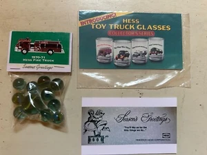 Anuncio de camión Hess 1970-1971 + canicas - saludos de temporada + 2 anuncios.  #87 - Imagen 1 de 2