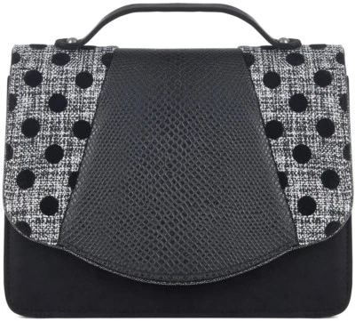 Ruby Shoo BELFAST Vintage Flock POLKA DOT Tweed Handtasche BAG Rockabilly - Bild 1 von 3