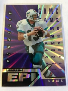 Epix Purple Dan Marino 1997 certificado Pinnacle #E17 Miami Dolphins - Imagen 1 de 2