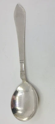 Cuchara sopera caldo de plata Continental by Georg Jensen 830 5 1/2" sello temprano Foto 1 de 3