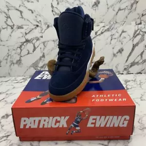 Men’s PATRICK EWING 33 HI Navy | White | Gum Sneakers NWT - Picture 1 of 7