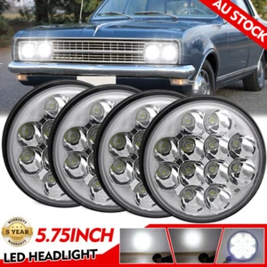 4pcs 5 3/4" 5.75" inch Chrome Round LED Headlights Spot High/Low Sealed Beam DRL - Picture 1 of 17