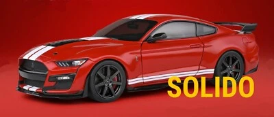 2020 FORD MUSTANG GT500 FAST TRACK RACING RED 1:18 SCALE MODEL BY SOLIDO 1805903 - Image 1 of 4