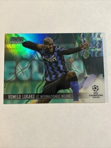 2020 Stadium Club Chrome Aqua Green Electric Refractor #39 Romelu Lukaku /150