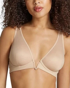 COMMANDO BRA246 ELEGANTE SUJETADOR DE MALLA CON AROS EN BEIGE TALLA 32D - Imagen 1 de 3