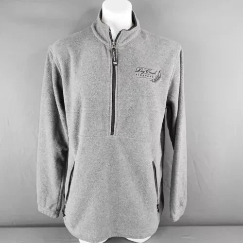 Dry Creek Vineyard Mens Fleece Jacket Large Gray Outdoor Coastal Minimalist Core — 第 1/4 张图片