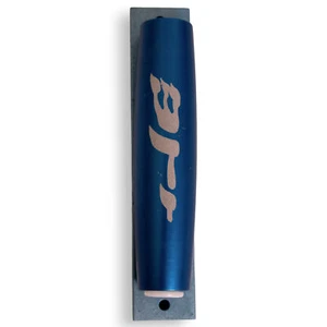 Blue Auminum Rounded Shaddai Mezuzah - Picture 1 of 2
