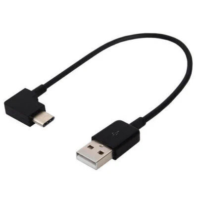 USB 2.0 Male to 90 Degree Right Angled USB 3.1 Type C Male USB-C Cable Type-C - Image 1 of 4