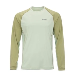Camisa de pesca Simms SolarFlex cuello redondo manga larga para hombre: UPF 50+ protección solar - Imagen 1 de 9