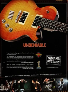 vintage 00s CHITARRA YAMAHA 2004 AES620 RIVISTA STAMPA ANNUNCIO Pinup Page elettrica - Foto 1 di 1