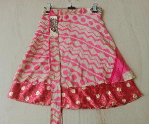 Vintage De Mujer Sari Magic Tiras Minifalda Moulticolor Hippie Doble Capa Falda - Imagen 1 de 7