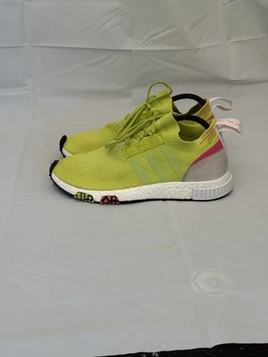 Adidas Women's NMD Racer Solar Yellow Boost Primeknit Shoes AQ1137 Size 10 US - Image 1 of 4