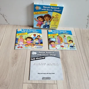 Speak Spanish Dora Diego Family Adventures DVD Lot 2008 Rare OOP Nickelodeon - Bild 1 von 10