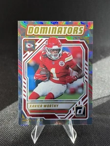 Xavier Worthy - Panini 2025 Donruss Football Dominators Insert #DOM-XWY Chiefs - Picture 1 of 2